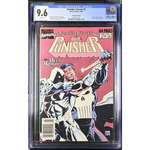 🔑🔥Punisher Annual 2 CGC 9.6 NEWSSTAND RARE SCARCE 1st W/Moon Knight 457010